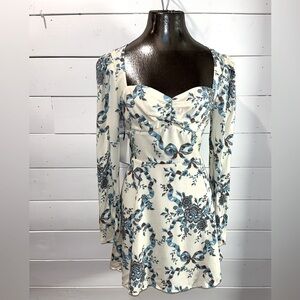 SUNDAY BEST – Size 6 – GISELLE Dress cream•blue